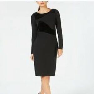 Calvin Klein Black Long Sleeve Dress